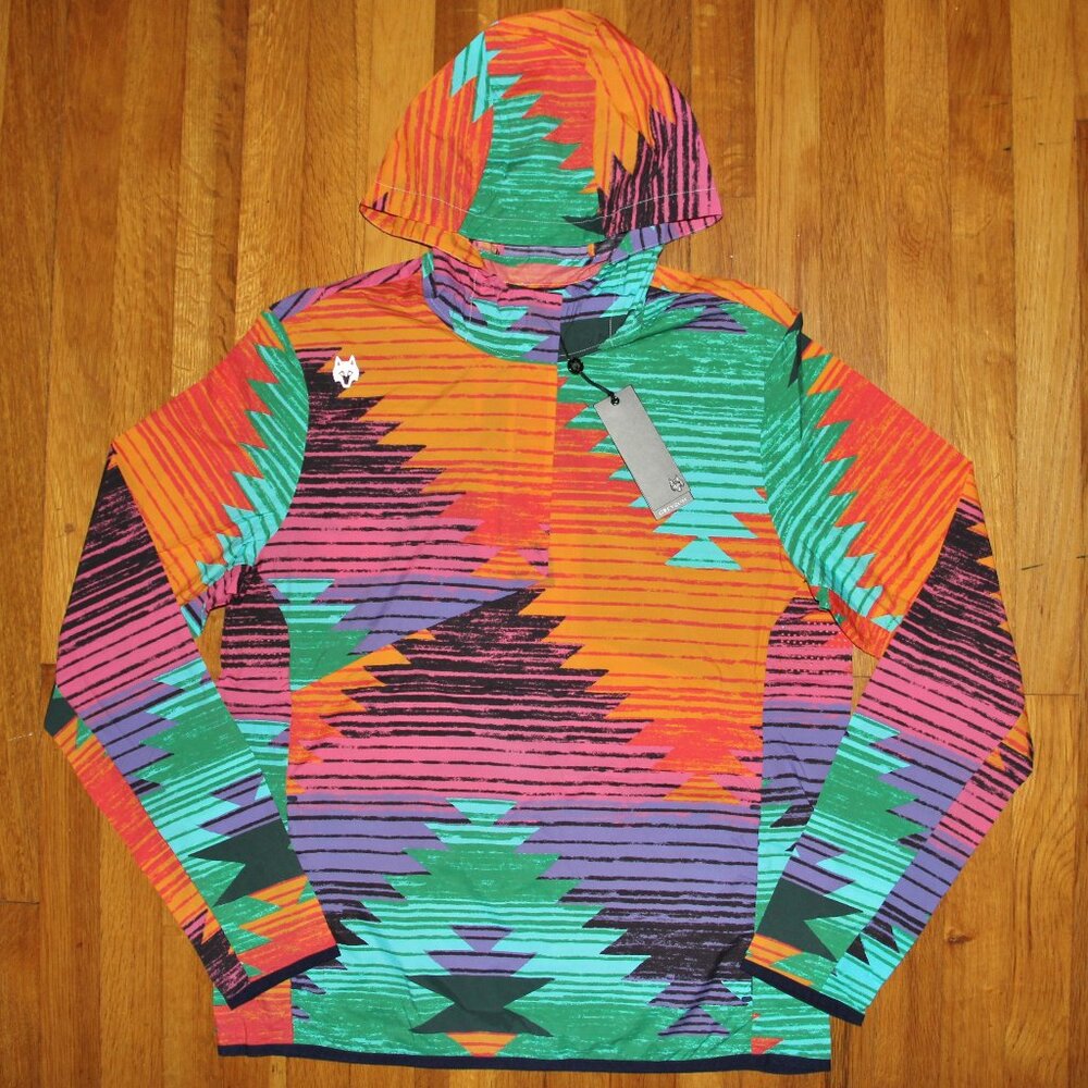 Greyson Green Flash Newago Pac Lite Aztec Golf Hoodie Jacket Men M